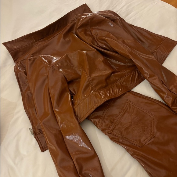 One of a kind Fiorucci set in brown smooth leather - Picture 3 of 4